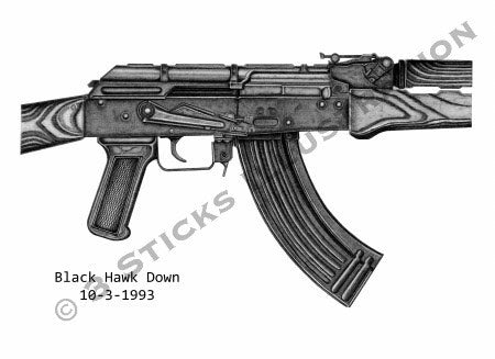 AK-47 "Black Hawk Down" Opfor Print